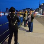 Wibke, Ute, Anke mit Luftballon